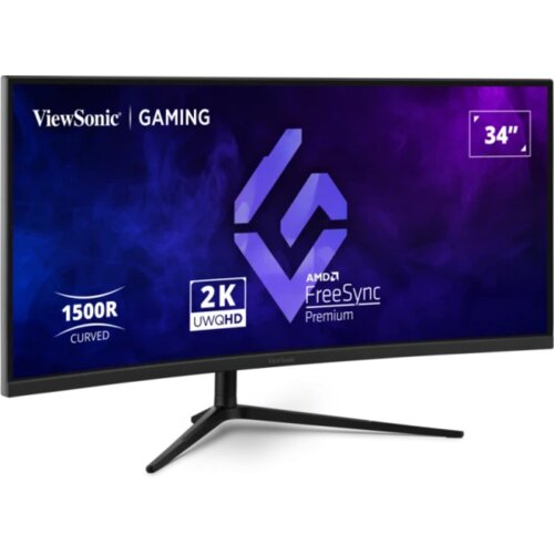 Viewsonic VX3418C-2K LED zaslon Energetska učinkovitost 2021 F (A - G) 86.4 cm (34 palac) 3440 x 1440 piksel 21:9 1 ms V Cene