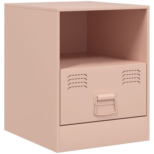 Maison Chic Nočna omarica - Nočna miza roza 34,5x39x44 cm jeklo, (21690143) Cene