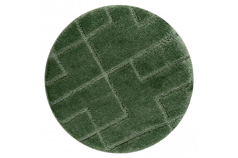 RugsX Kopalni&scaron;ka preproga SUPREME krog LINES, linije, nedrseča, mehka - zelena cercle 100 cm, (5000176448) Cene