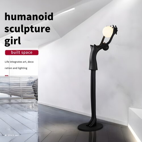  Immax 08812XL - Stojeća lampa SILUETTE 1xE27/25W/230V 210 cm Human Girl Slike