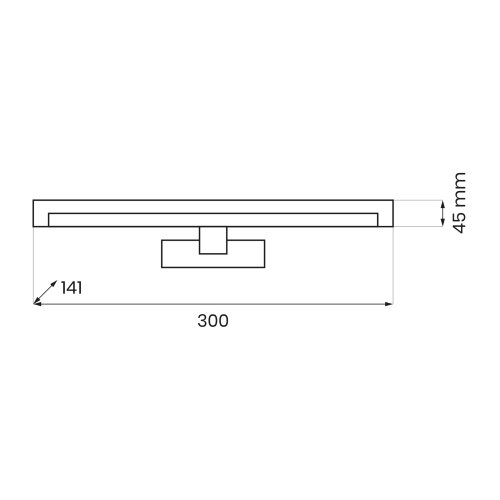  LED kupatilsko osvetljenje za ogledalo MIRORE LED/5W/230V 30 cm IP44 belo Slike
