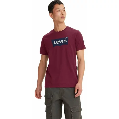 Levi's GRAPHIC CREWNECK TEE Muška majica, boja vina, veličina