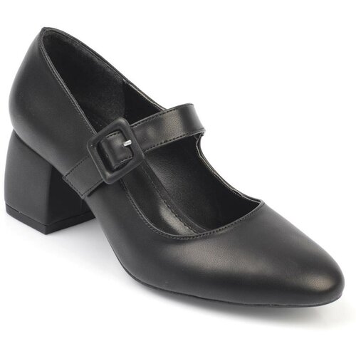 Capone Outfitters Capone Round Toe Women's Buckle Mid Heel Shoes. Cene