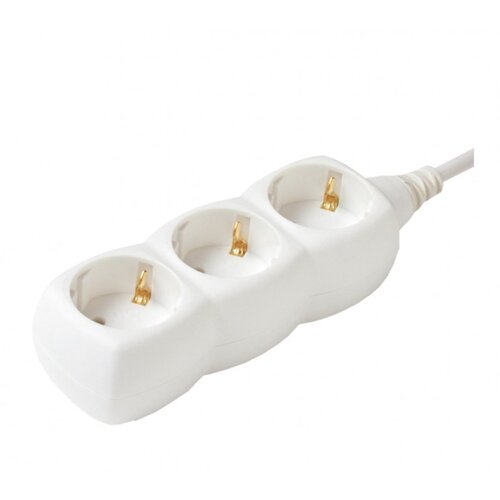 Home Produžni kabel, 3 utičnica, 1.0mm², 3 met, bijeli Cijene