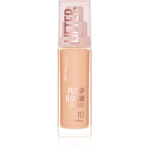 Maybelline Lifter Plump & Glow posvetlitveni tekoči puder za naraven videz odtenek 117 30 ml Cene