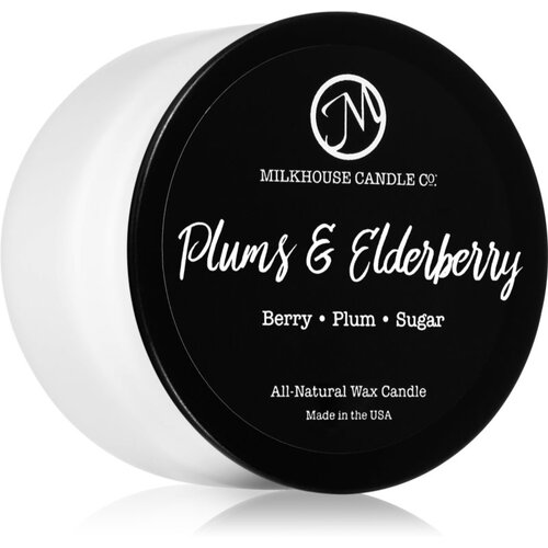 Milkhouse Candle Co. Creamery Plums & Elderberry dišeča sveča Treveler Tin 106 g Cene