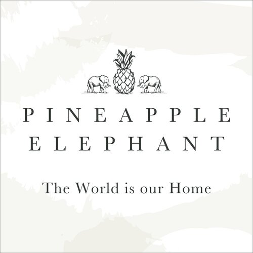 Pineapple Elephant Prozirna zavjesa boja terakote 140x229 cm Zanzibar Stripe &amp;ndash; Slike