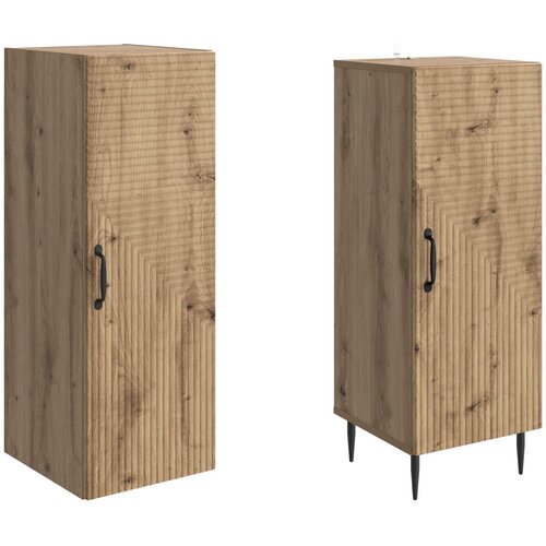  Set ormara 2 pcs Hrast artisan 33 x 34,5 x 89,5 cm Slike