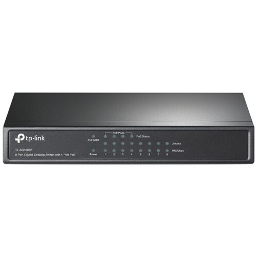 Tp-link Switch TP-LINK TL-SG1008P Gigabit8x RJ45101001000Mbps4x PoEDesktop metalno kuciste Cene