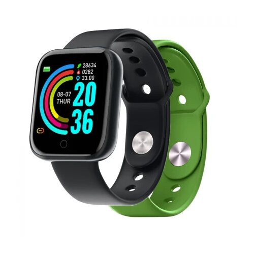 Celly smartwatch band Trainerbeat 1.44" crna + zelena narukvica ( 77094 ) Cene