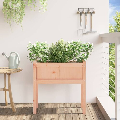  Vrtne sadilice s nogama 70x31x70 cm od masivnog drva duglazije Slike
