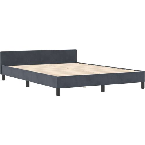 VidaXL Krevet Tamno Siva 160x200 cm Bar&amp;scaron;un Slike