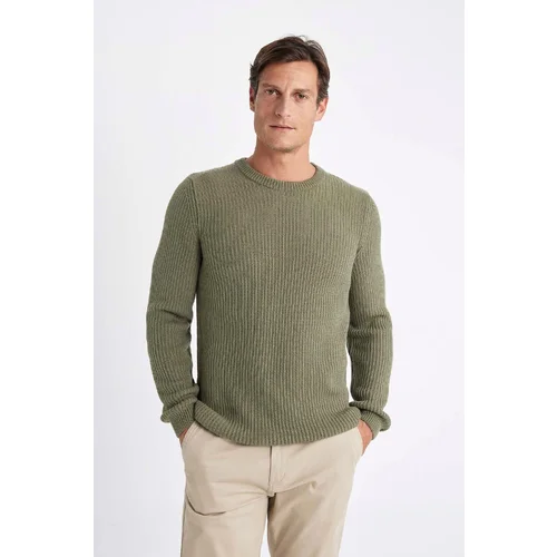 Defacto Standard Fit Crew Neck Thessaloniki Fabric Sweater