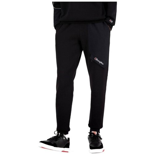 Champion Spodnji deli trenirke Patchwork Reverse Weave Črna Slike