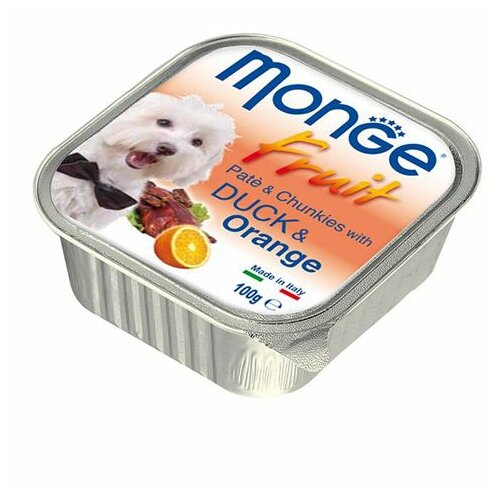 Monge fruit - pačetina i narandža 100gr pašteta za pse Slike