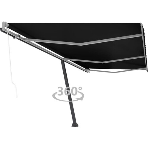 VidaXL Prostostoječa avtomatska tenda 600x350 cm antracitna Slike