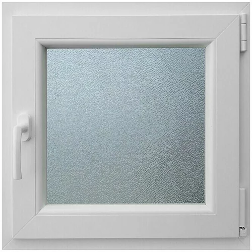 PVC prozor s kvakom, ornament (Š x V: 60 x 60 cm, DIN desno, Bijele boje)