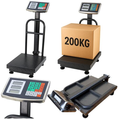 LEAN 26624 elektronička platformska vaga do 200 kg &ndash; preciznost 20 g, LCD zaslon i akumulator Cijene