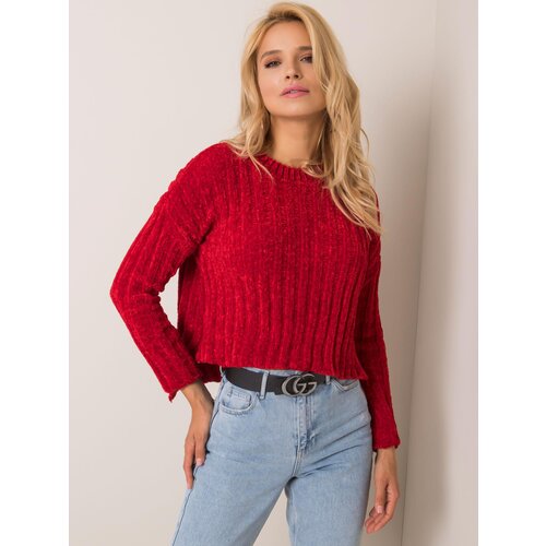 RUE PARIS Sweater-19-SW-4557.60-dark red Slike
