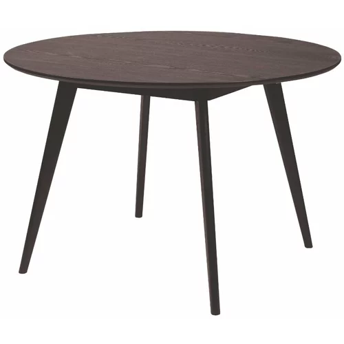 Rowico crni blagovaonski stol YuRAi, ∅ 115 cm