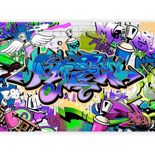 Artgeist Foto tapeta - Graffiti: violet theme 300x210 Standard Cene