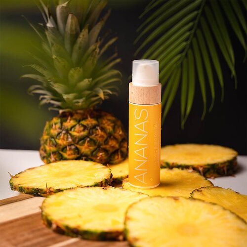 Cocosolis ANANAS njegujuće ulje za sunčanje bez za&amp;scaron;titnog faktora s mirisom Pineapple &amp;amp; Vanilla 110 ml Slike