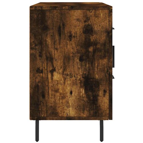  Komoda boja dimljenog hrasta 100 x 36 x 60 cm konstruirano drvo Smeđa Slike
