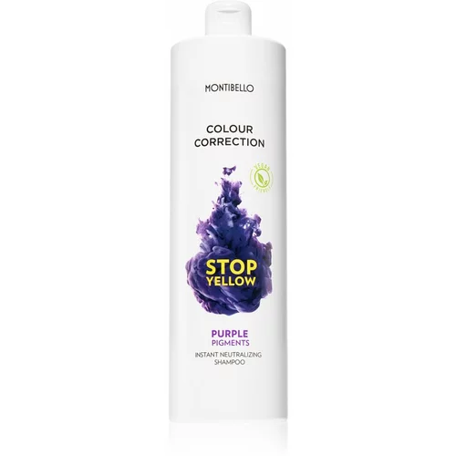 Montibello Colour Correction Stop Yellow šampon za posvetljene in blond lase za nevtralizacijo rumenih odtenkov 1000 ml