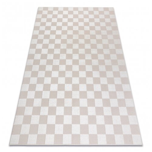 RugsX Preproga AURA EB112 kremna - Šahovnica, strukturna, moderna 160x220 cm, (5000256024) Cene