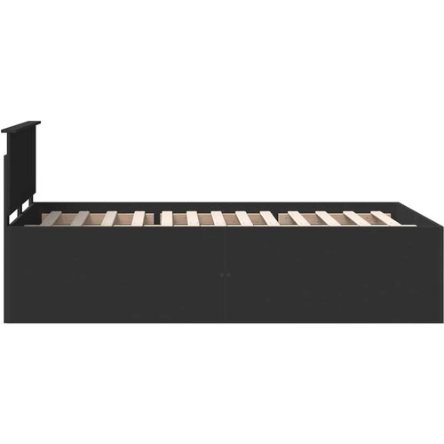  Krevetna konstrukcija Crna 120 x 200 cm Konstruirano drvo Slike