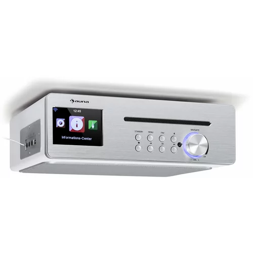 Auna Silver Star Chef, kuhinjski radio, 20 W max., CD, BT, USB, internet/DAB+/FM, bijeli
