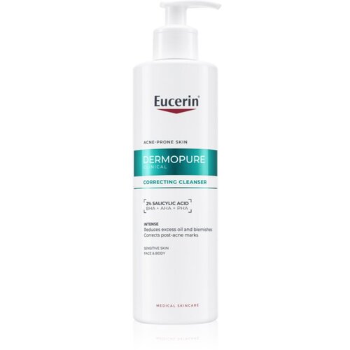 EUCERIN® DermoPure Clinical Correcting Cleanser eksfoliacijski čistilni gel za obraz in telo 400 ml Cene