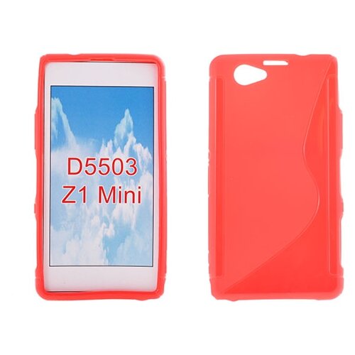  Silikonski ovitek SONY Xperia Z1 mini D550 rdeč Slike