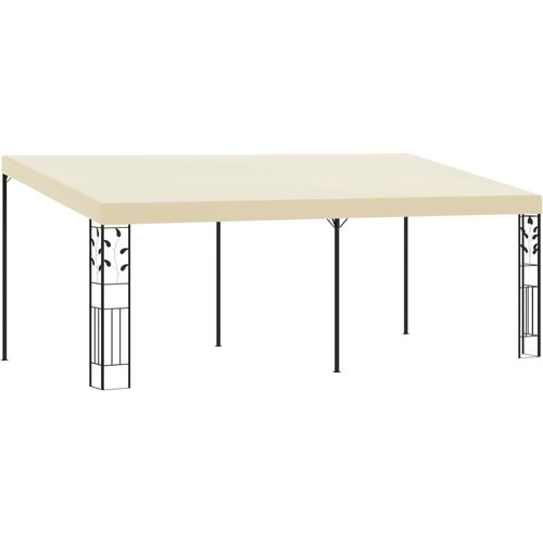 vidaXL Paviljon za namestitev na steno 6x3x2,5 m krem Cene