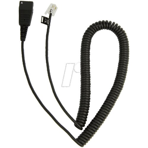 Jabra QD Cord to RJ10, coiled, 0,5 - 2 meters, for Lucent Callmaster V, VI, Cisco 79xx and PLX A22 ( 8800-01-37 ) Cene