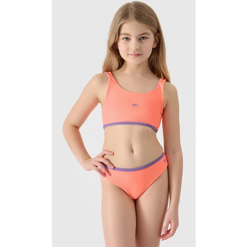 4f Girls' Two-Piece Swimsuit - Coral/Purple