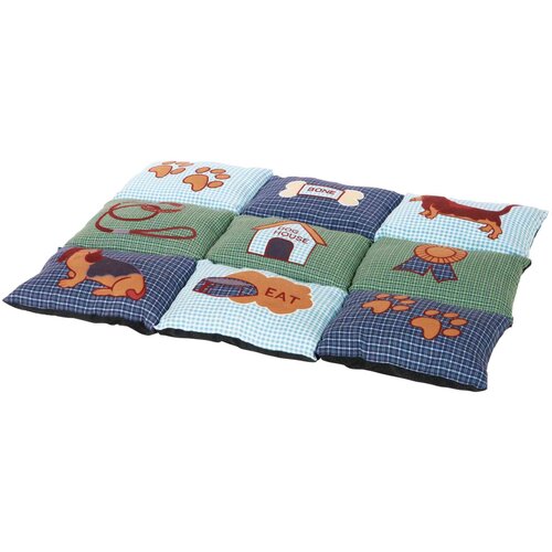 Trixie ležljka za pse patchwork lying mat 80x55cm plavo-zelena Cene
