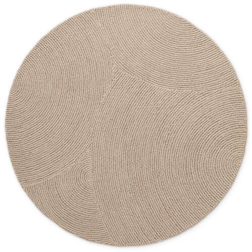 Hanse Home Bež ručno rađen vunen okrugli tepih &amp;oslash; 150 cm Eleni Light Beige &amp;ndash; Slike