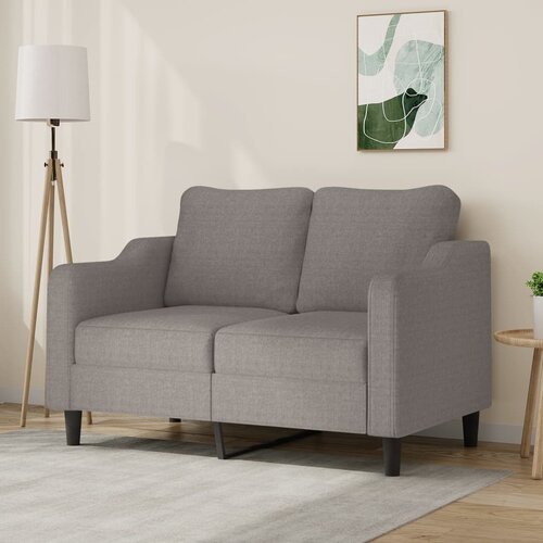  Dvosjed od tkanine smeđesivi 120 cm Tupe Slike