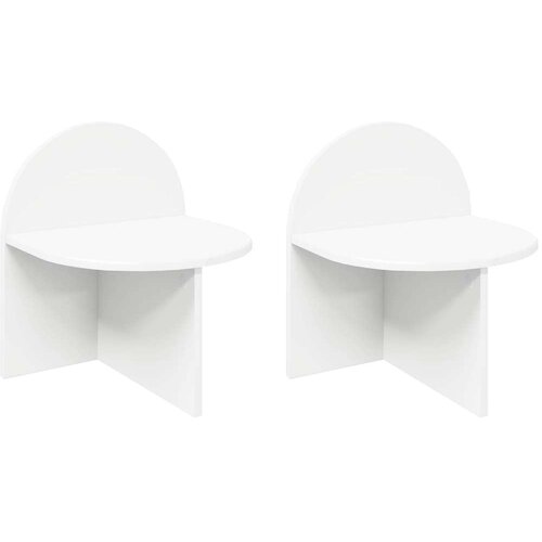  Noćni ormarić 2 pcs Bijela 40 x 35 5 x 45 5 cm - Bijeli 2 40 x 35 5 x 45 5 cm Cene