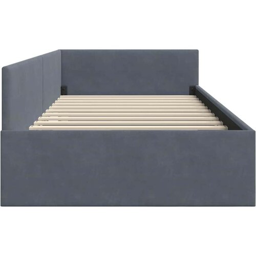  Kutni okvir kreveta Tamno siva 90 cm x 190 cm Bar&amp;scaron;un Slike