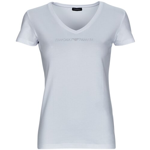 Emporio Armani T-SHIRT V NECK Bijela Cijene