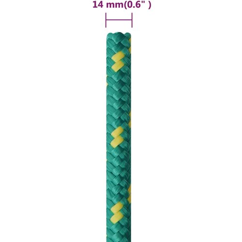  Brodski konop zeleni 14 mm 100 m od polipropilena Slike