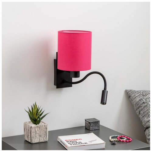  Brilagi - LED zidna lampa NUBILA 1xE27/25W/230V + LED/3W crna/ružičasta Cene