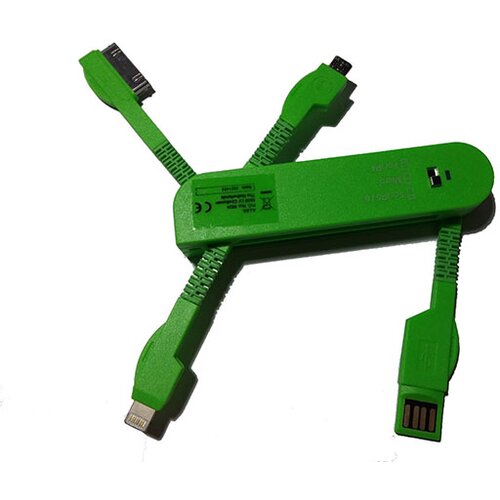 USB punjač univerzalni za mobilne zeleni Slike