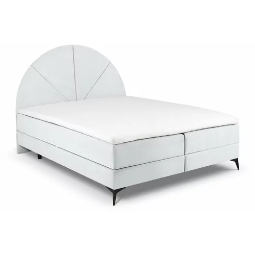 Cosmopolitan Design Svetlo siva boxspring postelja s prostorom za shranjevanje 180x200 cm Sunset - Cosmopolitan Design