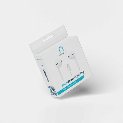  Slu&amp;scaron;alice NanoBeats NB301 za iPhone Lightning bele Slike