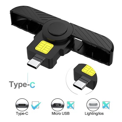 Kettz tip C USB čitač ID smart CR-K1030B ( 70-004 ) Slike