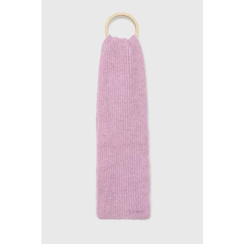 Superdry Kratki šal s primjesom vune boja: ružičasta, s uzorkom