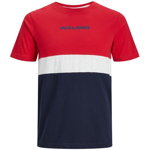 Jack &amp;amp; Jones Majice s kratkimi rokavi JJEREID BLOCKING TEE SS Večbarvna Slike